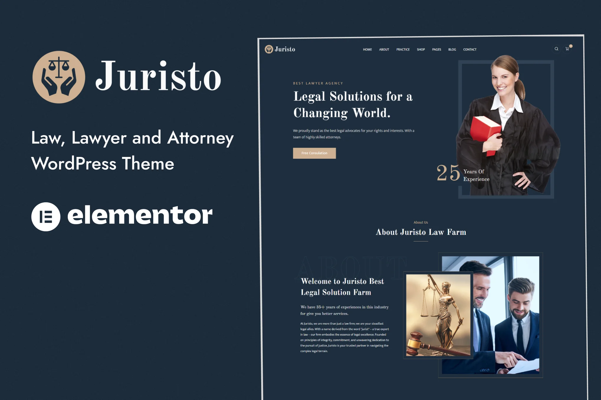 Juristo – 律师和律师 WordPress 主题