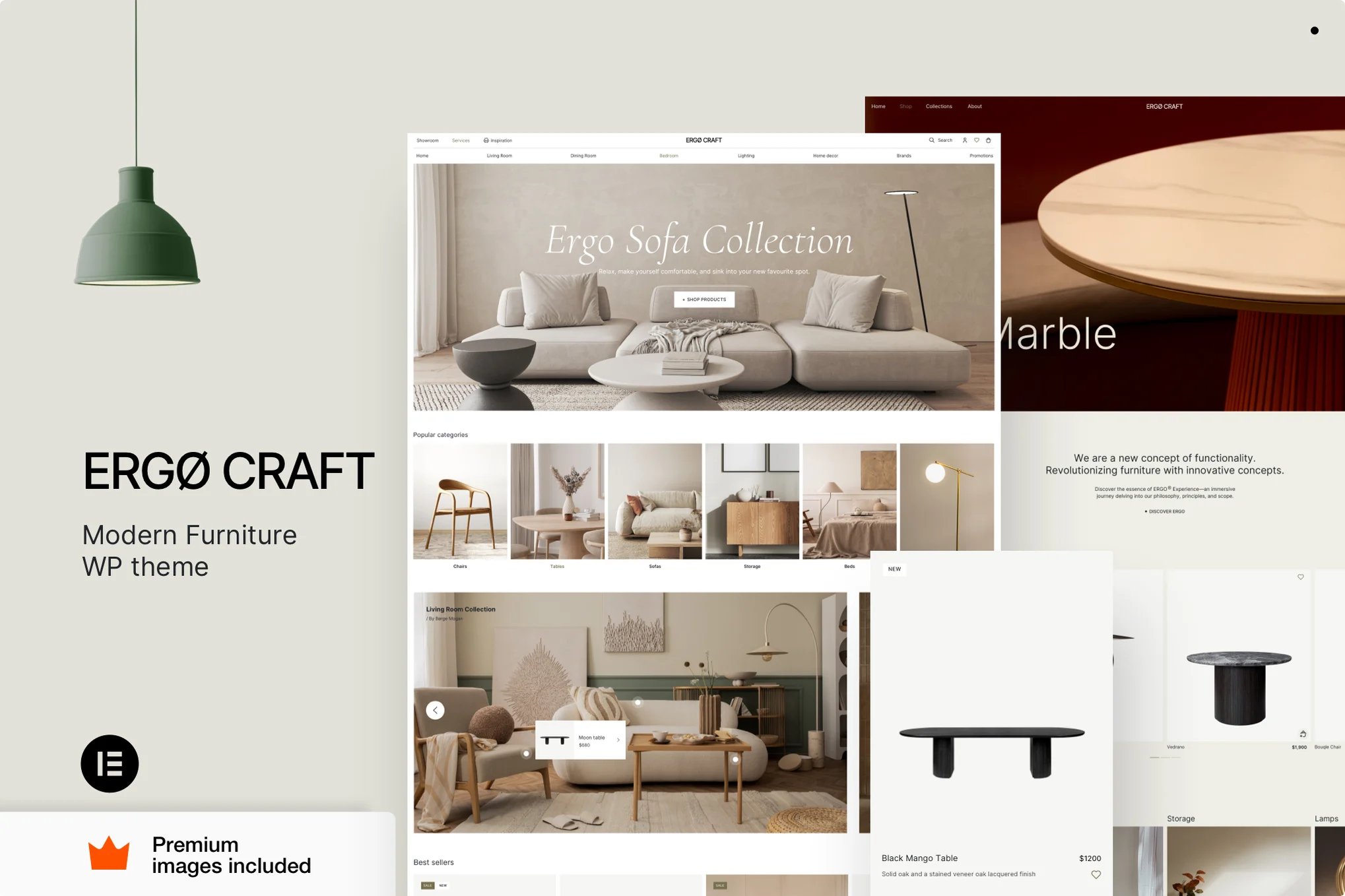 ErgoCraft – 家具店 WordPress 主题