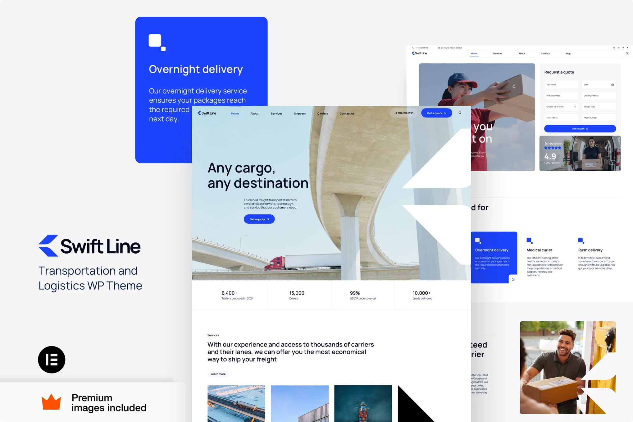 SwiftLine – 运输物流 WordPress
