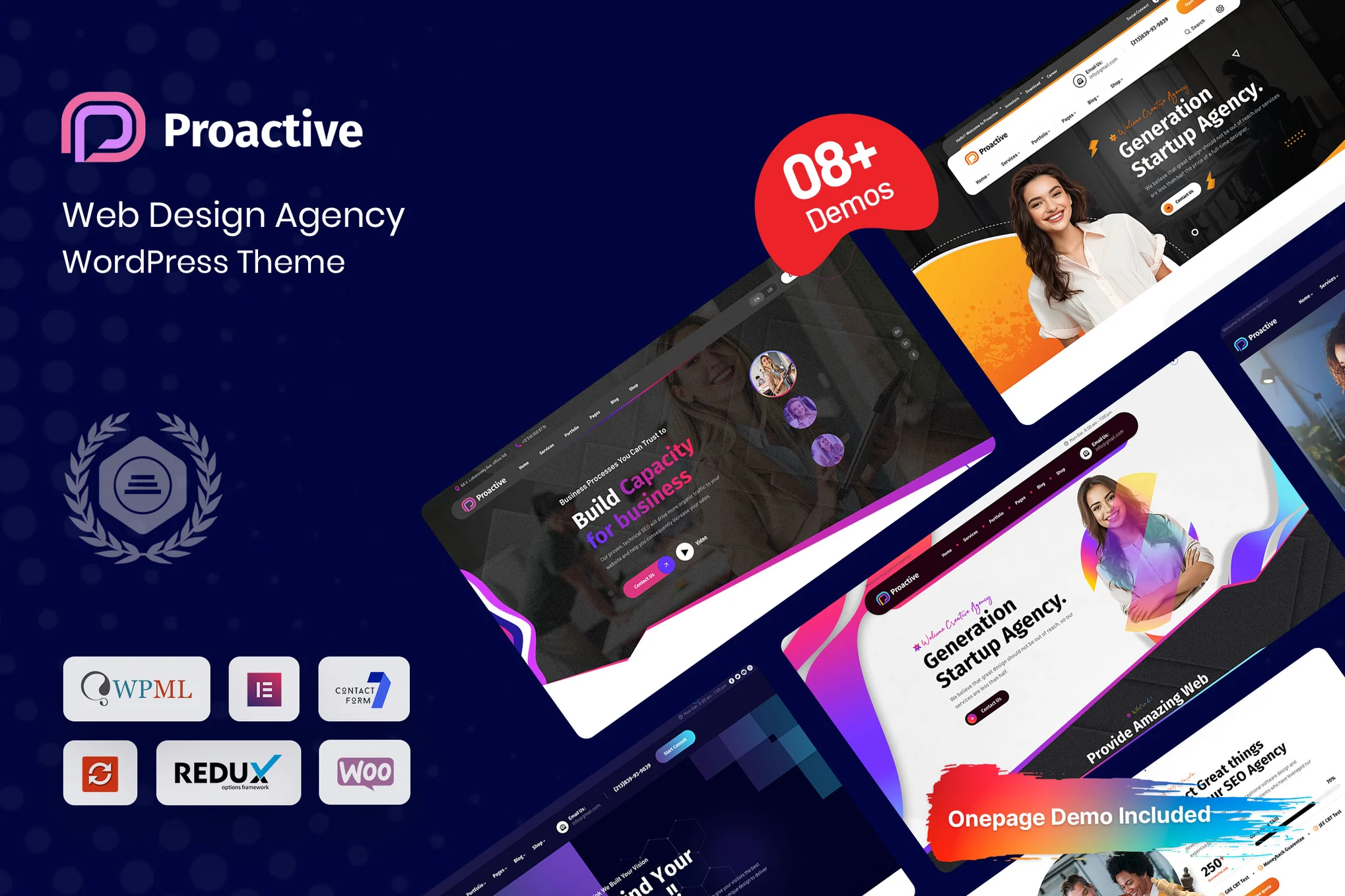 Proactive – 网页设计机构 WordPress 主题