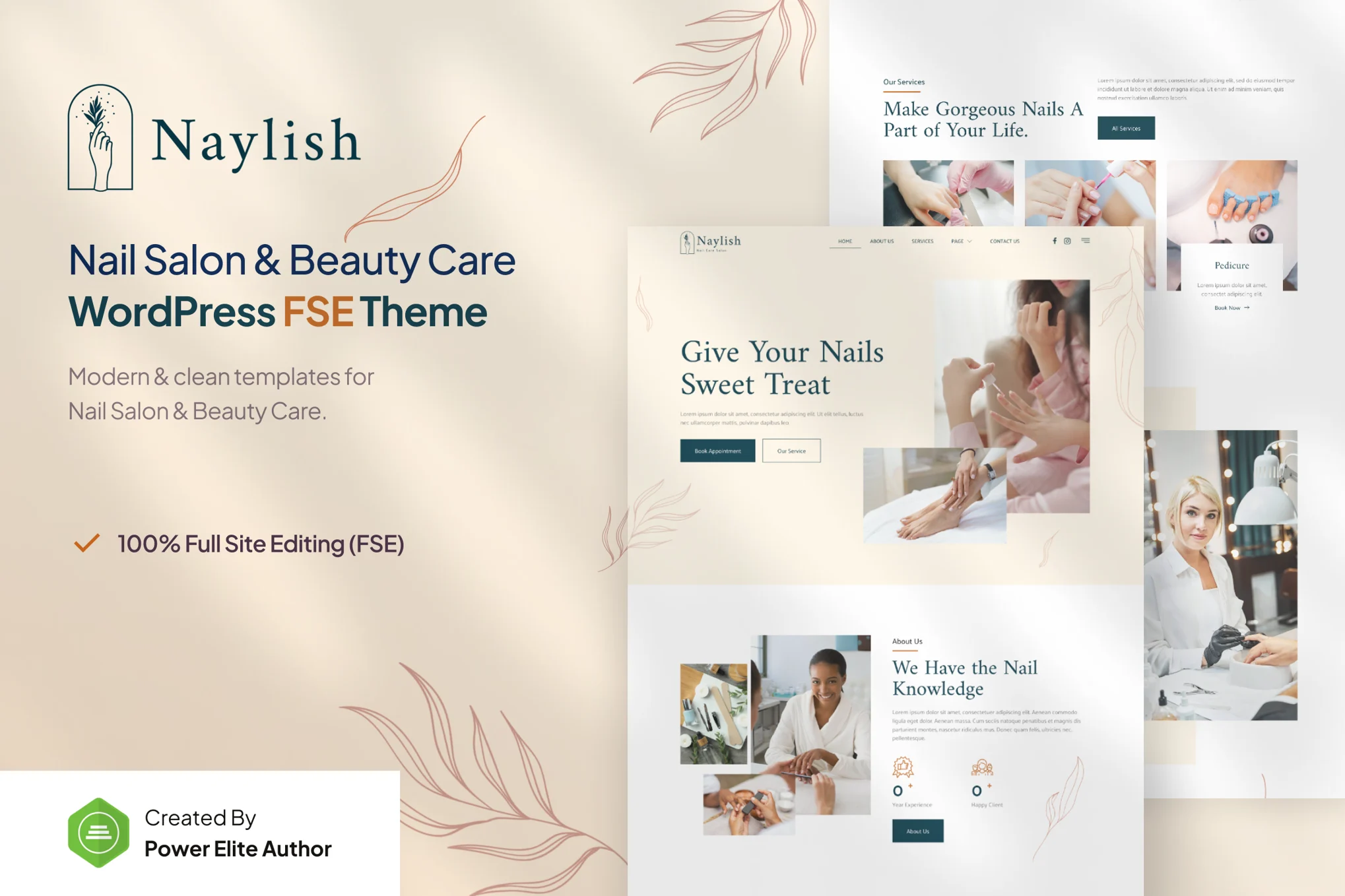 Naylish – 美甲沙龙和美容护理 WordPress 主题