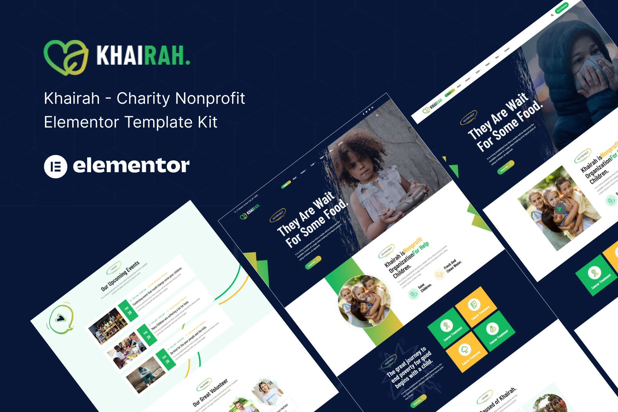 Khairah – 非营利慈善机构 Elementor 模板套件