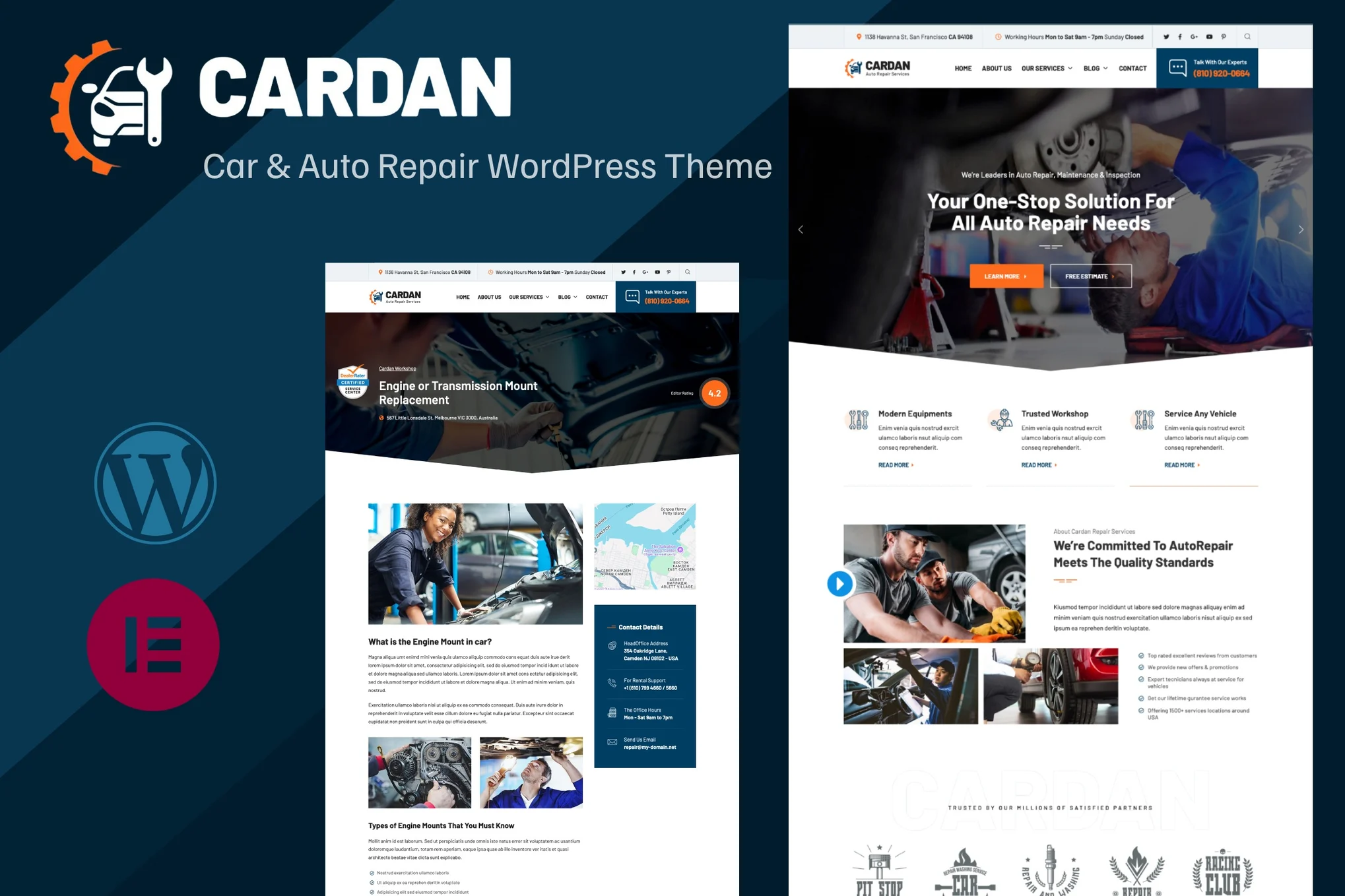 Cardan – 汽车和汽车修理 WordPress 主题