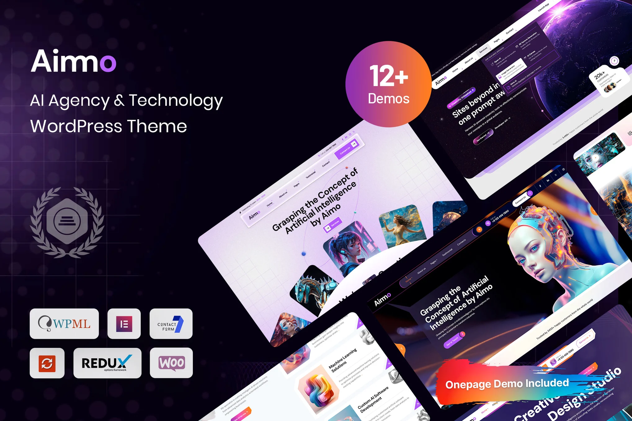 Aimo – 人工智能机构和技术 WordPress 主题
