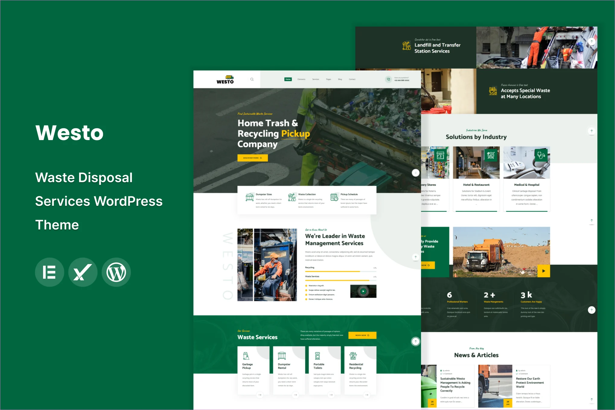 Westo-废物处理服务 WordPress 主题