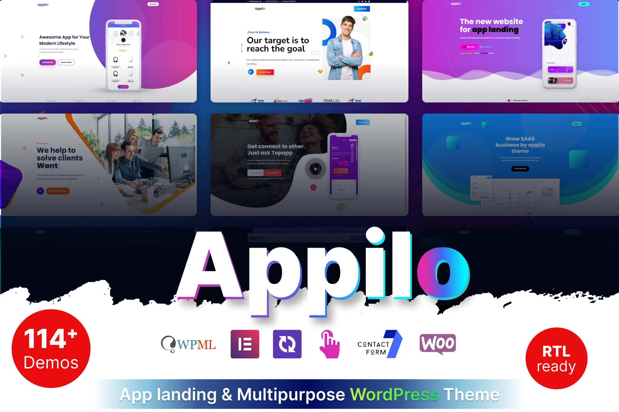 Appilo – 应用程序和多用途 WordPress 主题