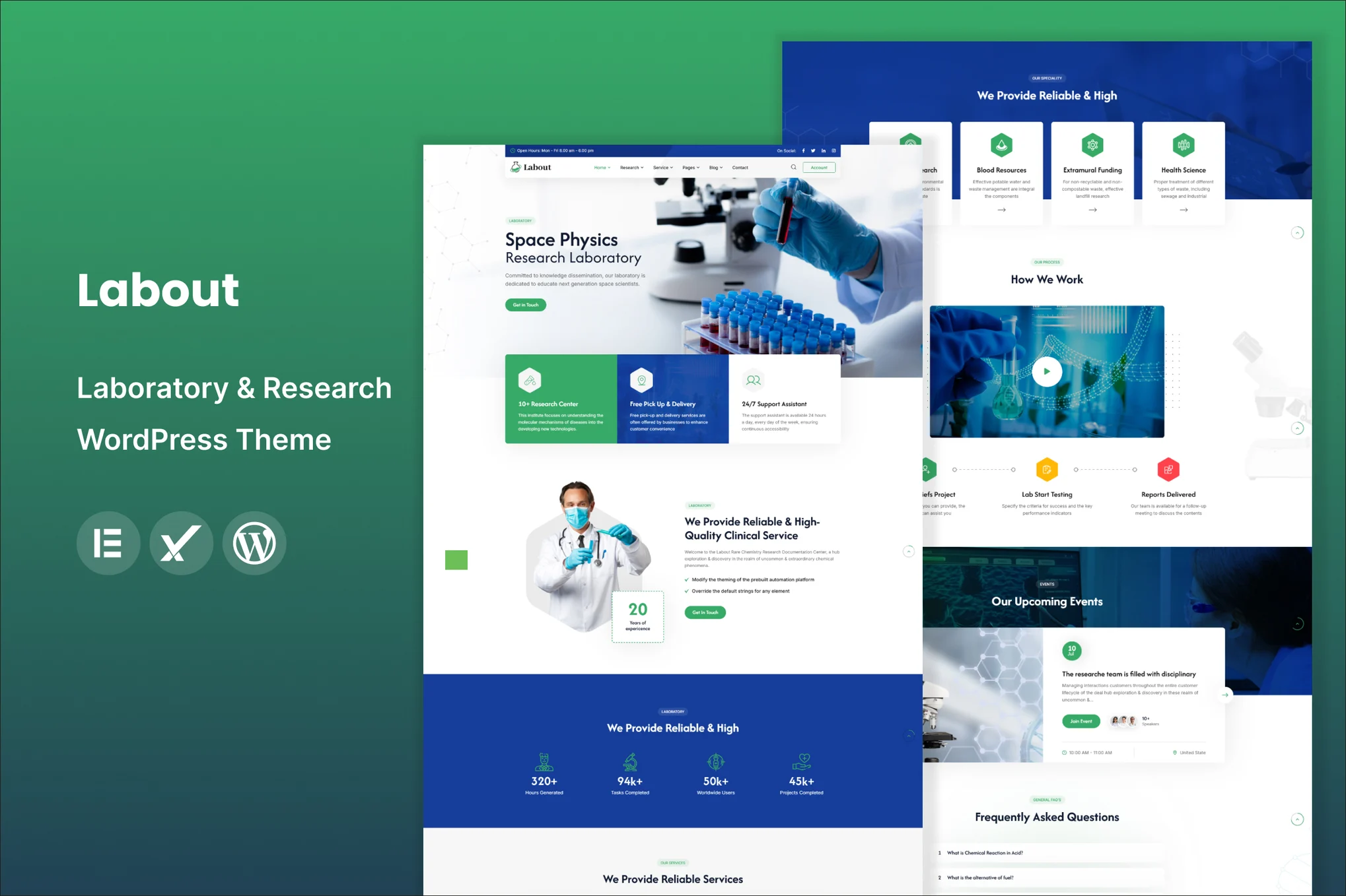 Labout – 实验室和研究 WordPress 主题