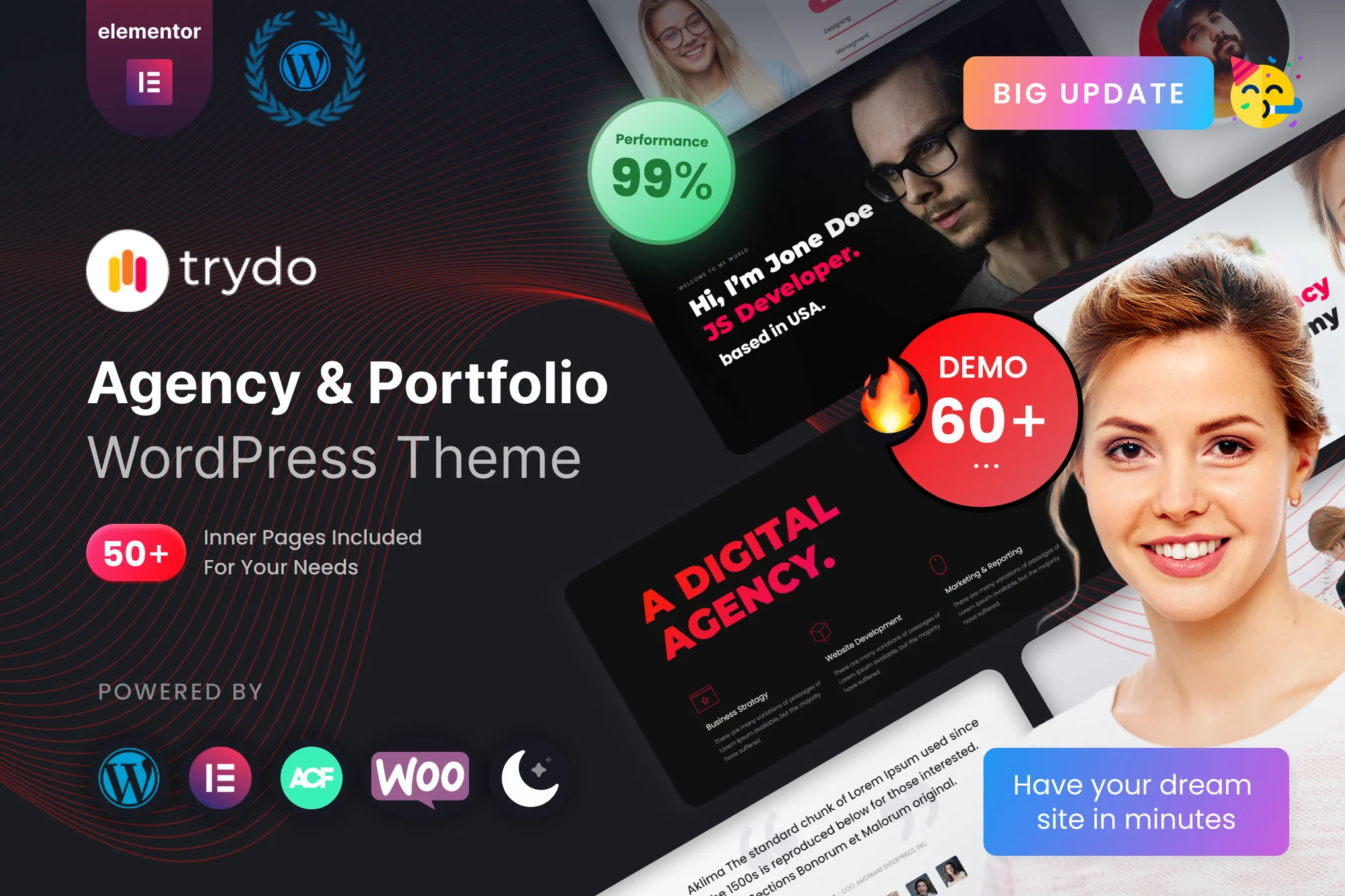 Trydo – 代理及作品集 WordPress 主题
