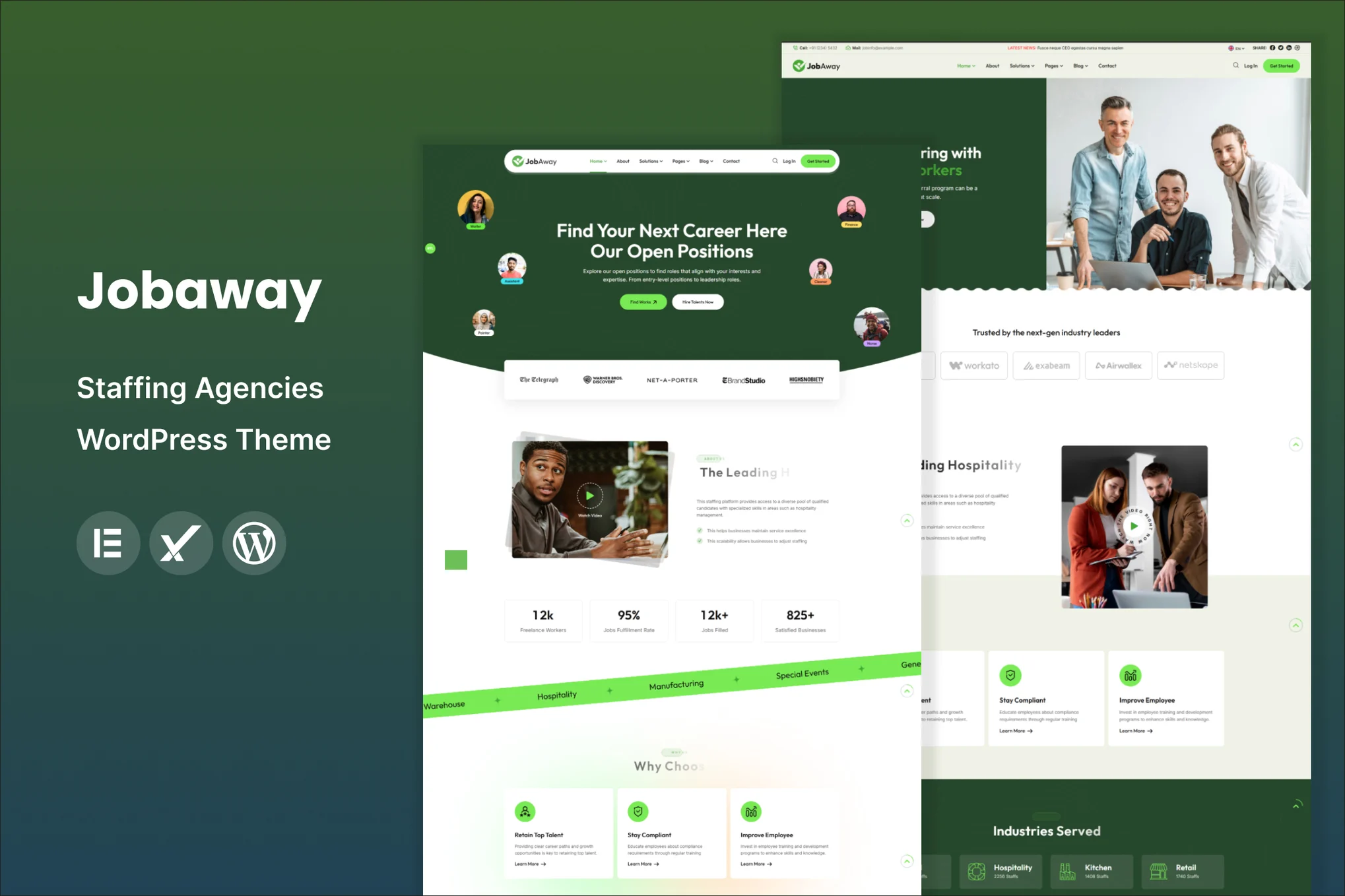 Jobaway-人力资源代理机构 WordPress 主题