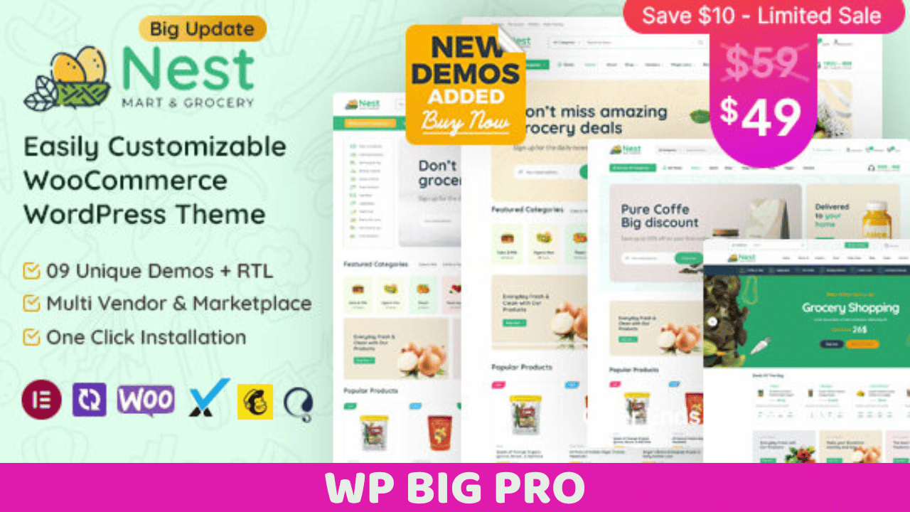 Nest v1.8 – 杂货店 WooCommerce WordPress 主题