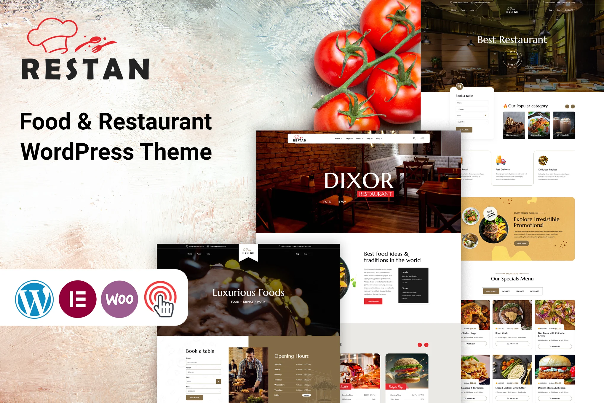 Restan-餐厅 WordPress 主题