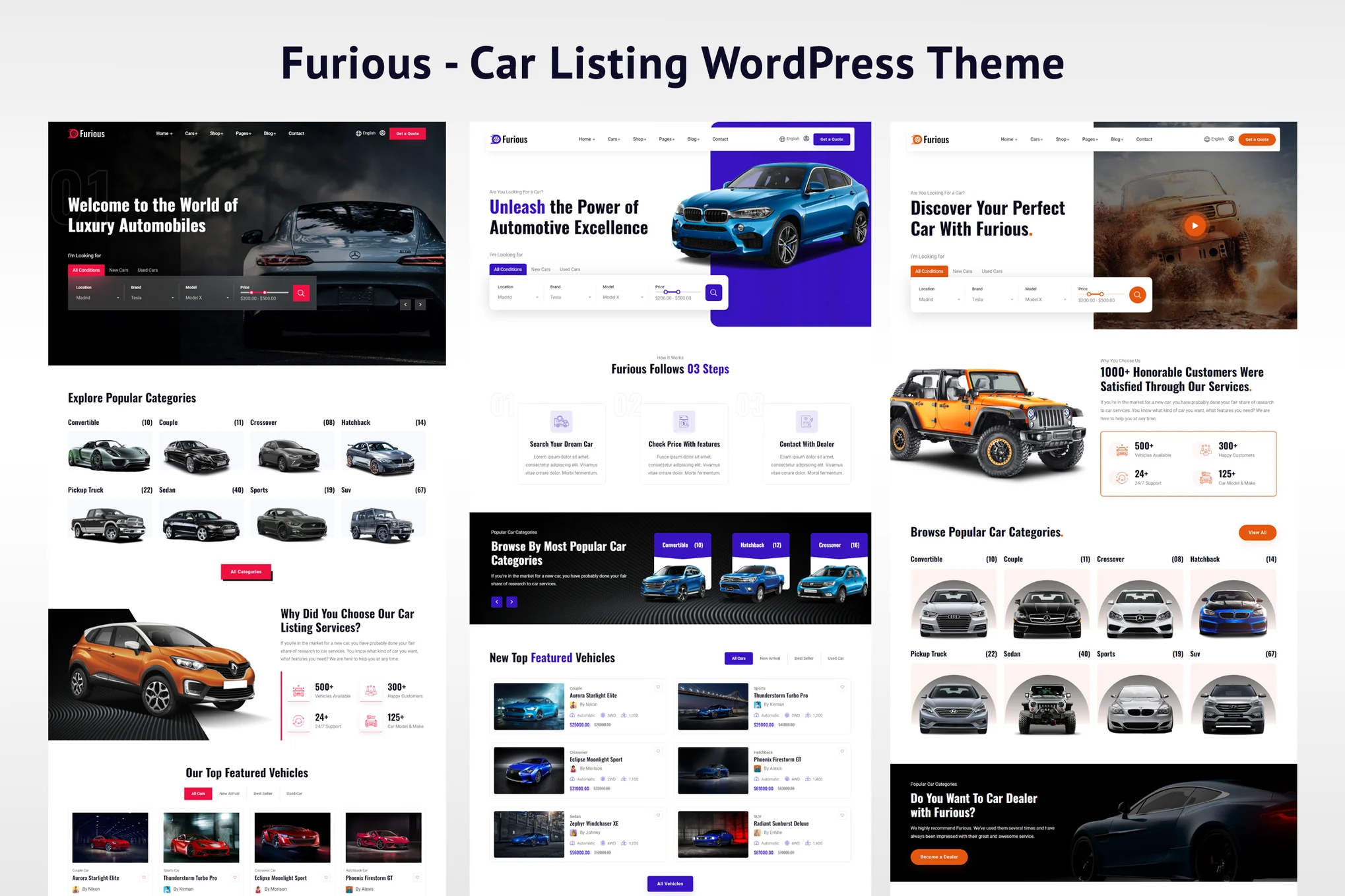 Furious – 汽车列表 WordPress 主题