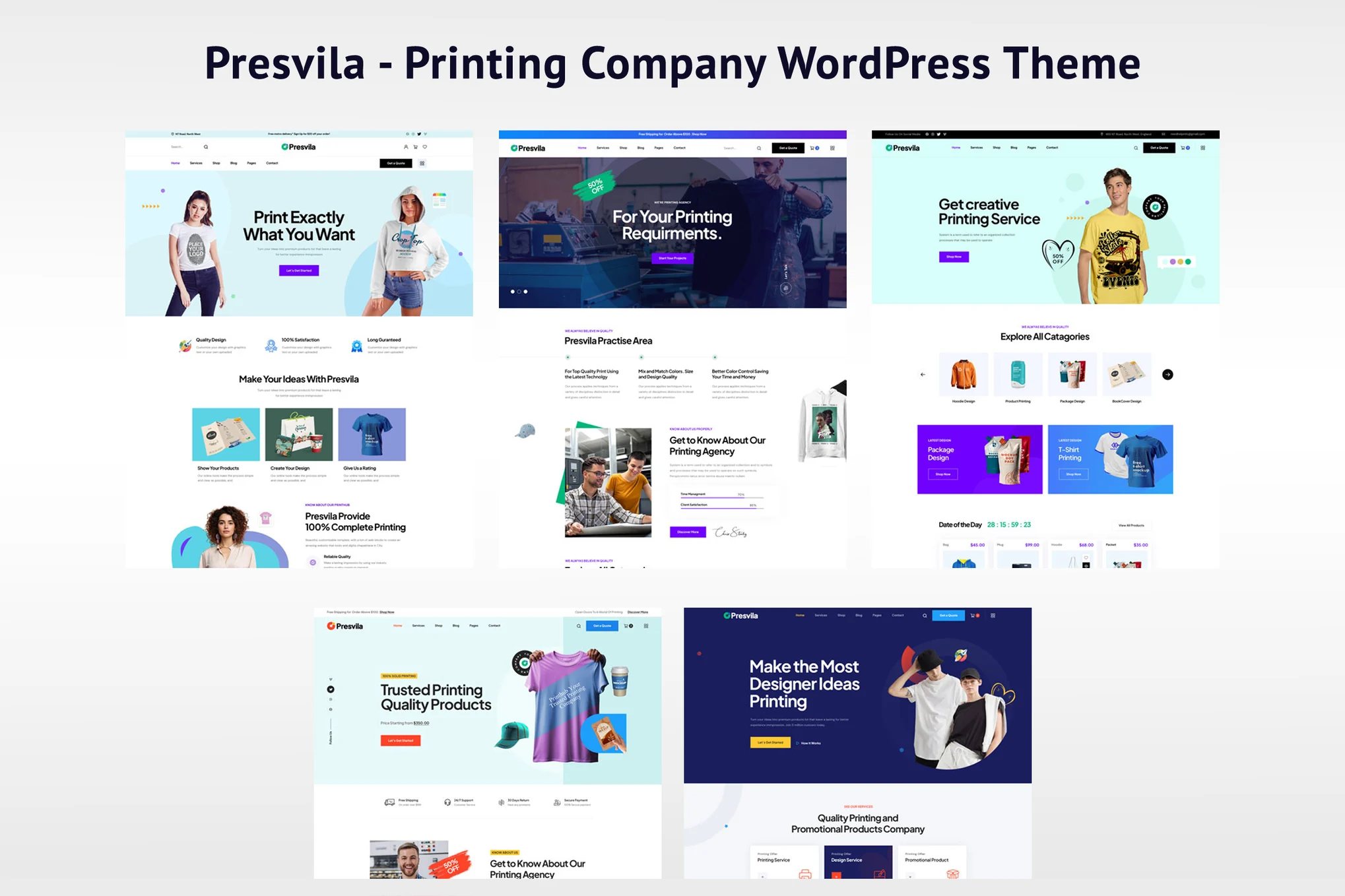 Presvila – 印刷公司 WordPress 主题