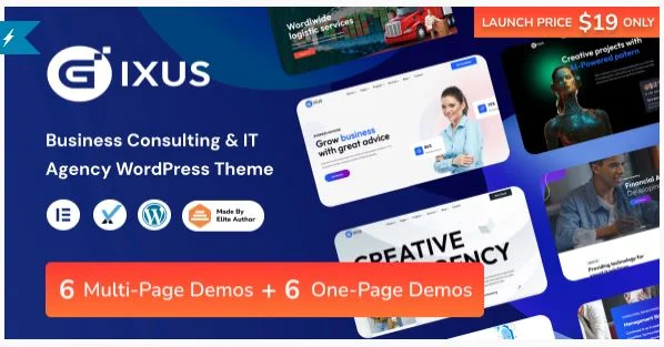 Gixus 商业咨询和 IT 机构 WordPress
