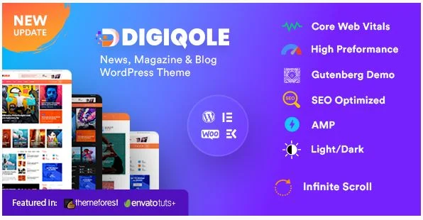 Digiqole v2.2.2 – 新闻杂志 WordPress 主题