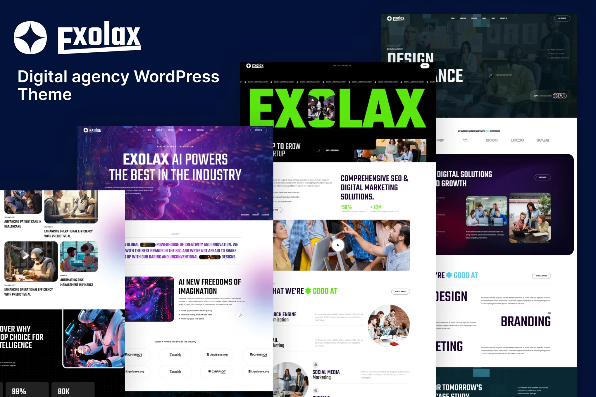 Exolax – 创意数字代理 WordPress 主题