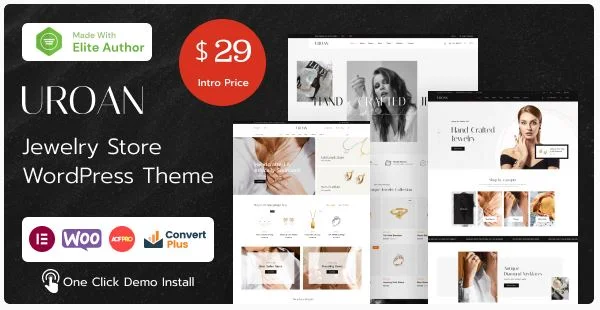 Uroan – 珠宝和装饰品商店 WordPress 主题