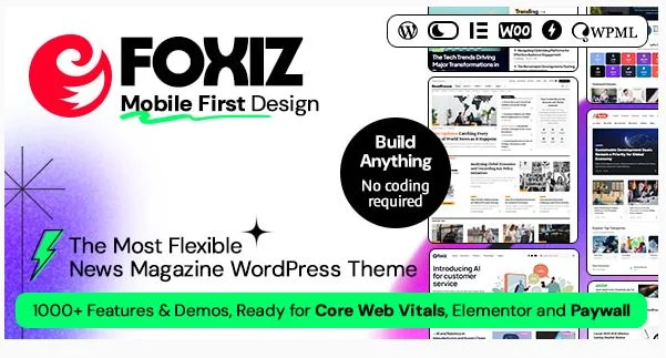 Foxiz v2.2.4 – WordPress 报纸新闻和杂志