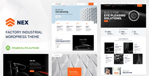 Nex v19 – 工厂和工业 WordPress