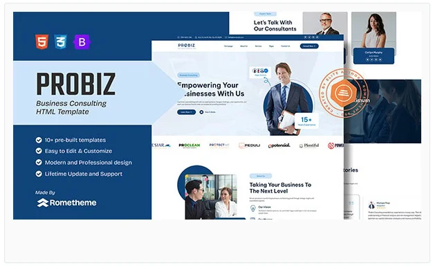 Probiz – 商业咨询 HTML 模板