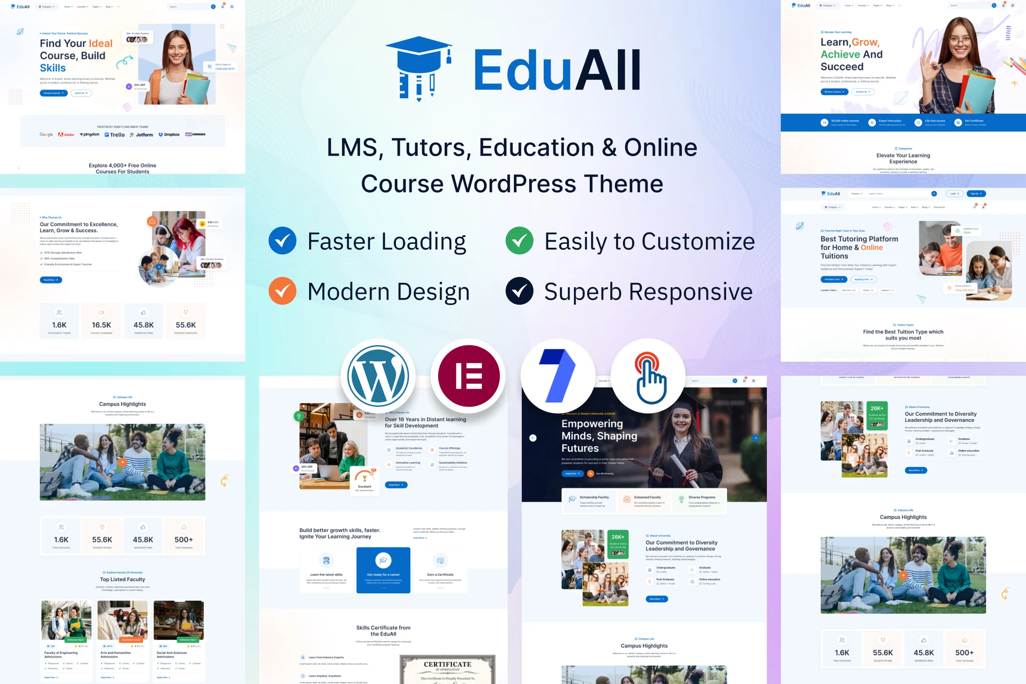 EduAll – 教育 LMS 导师和课程 WordPress