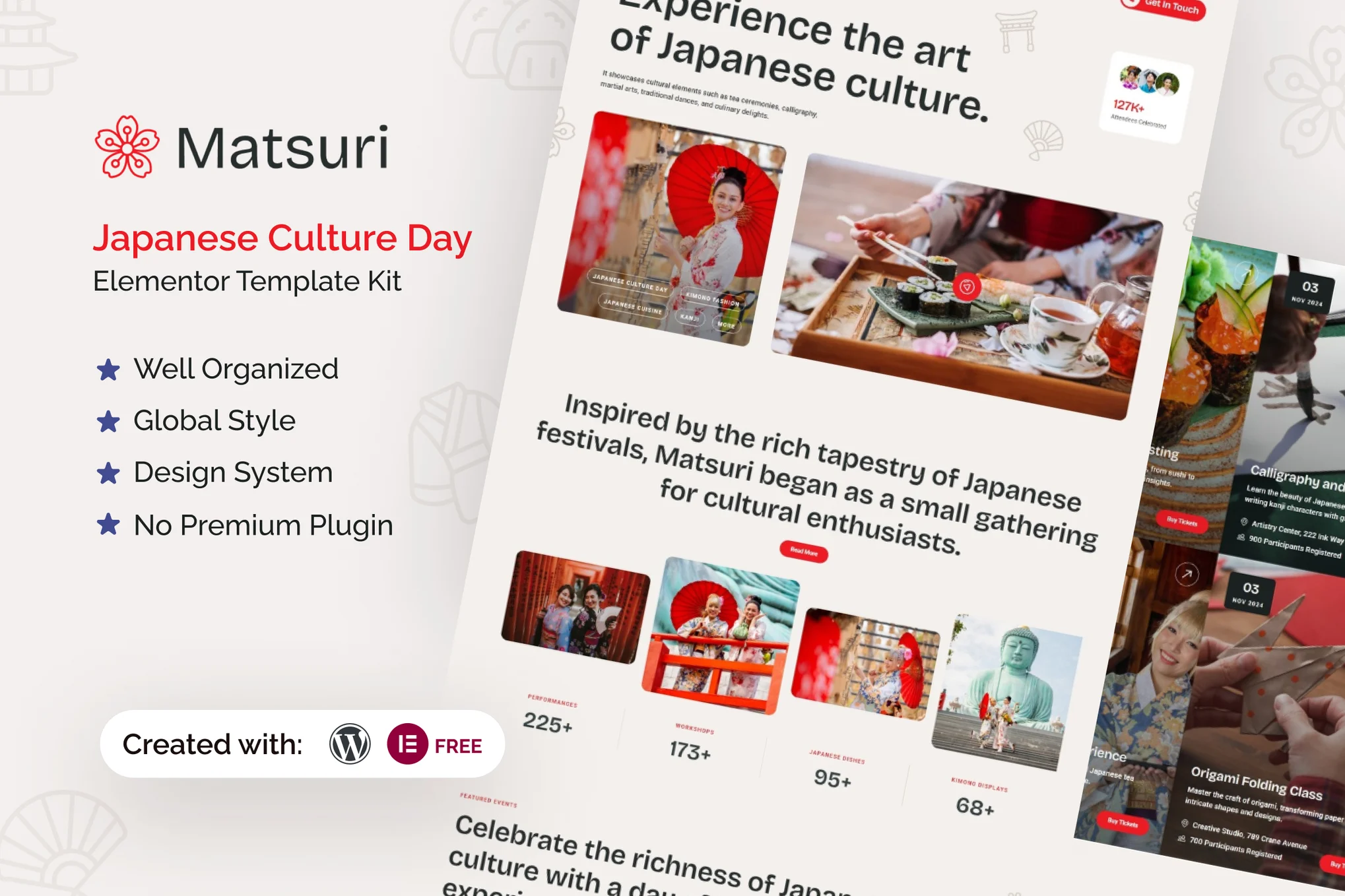 Matsuri – 日本文化日 Elementor 模板套件