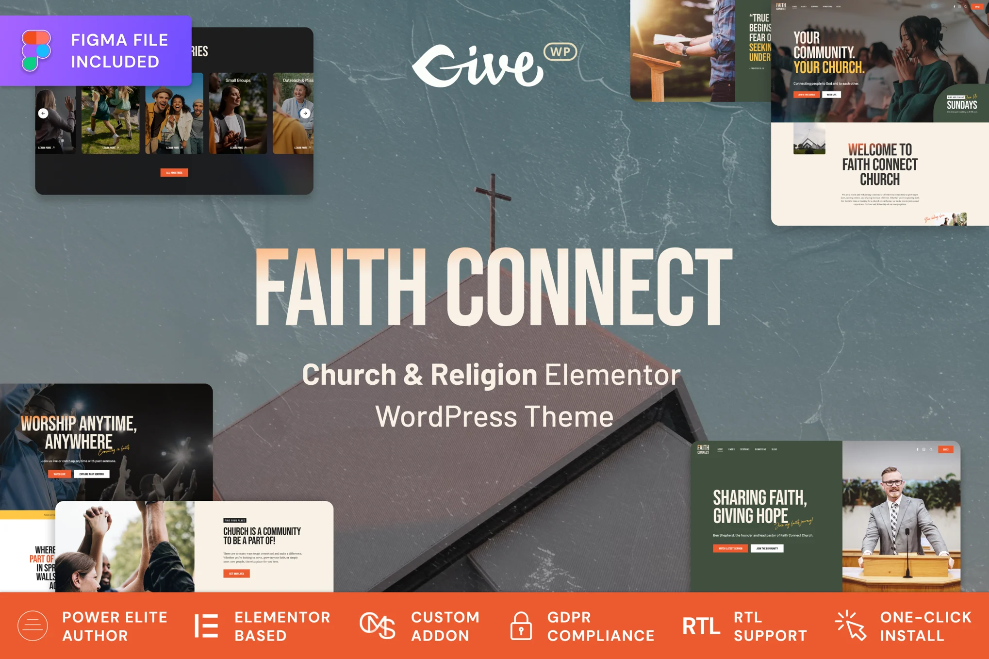 Faith Connect – 宗教与教堂 WordPress 主题