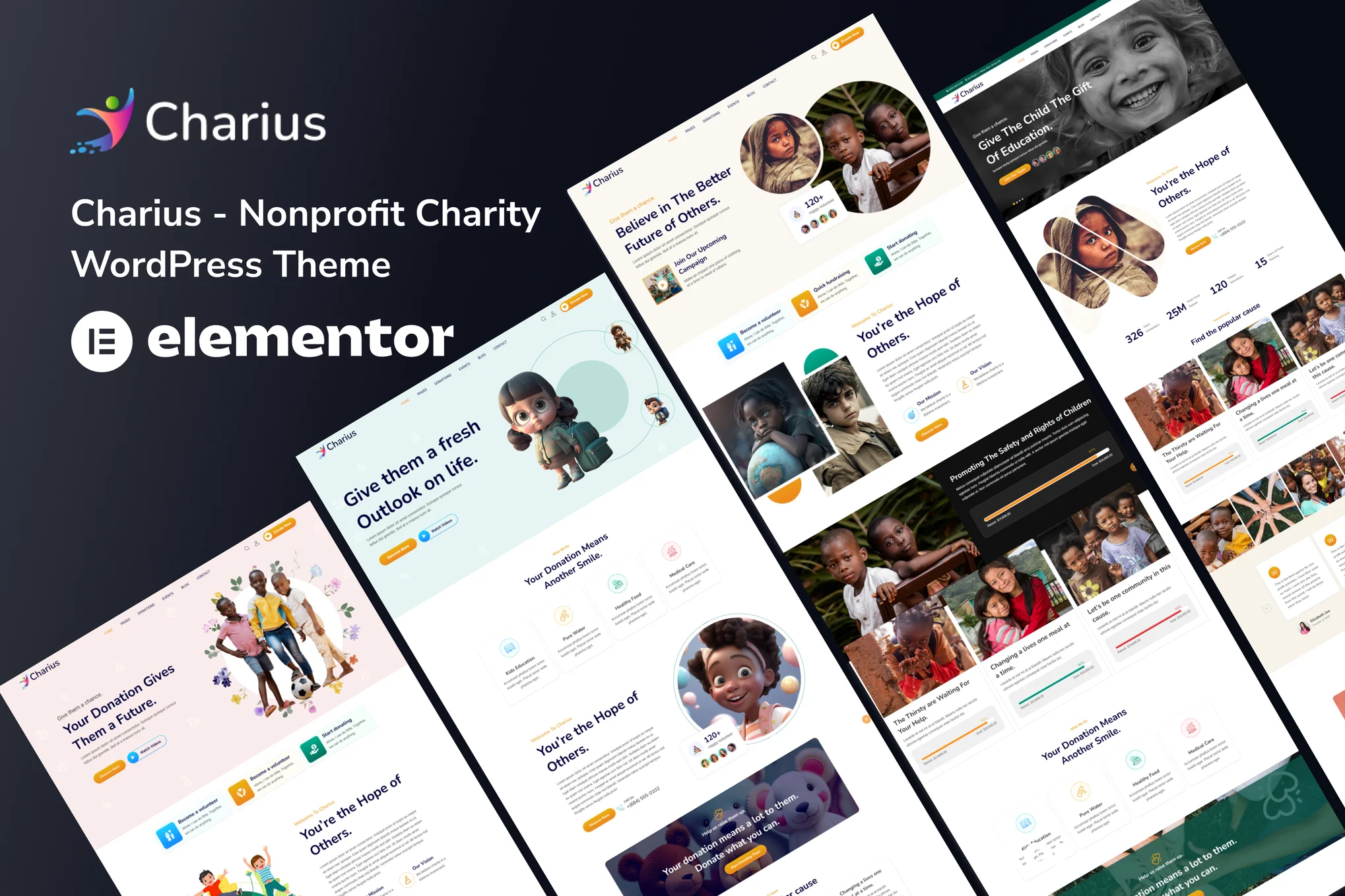 Charius – 非营利慈善 WordPress 主题