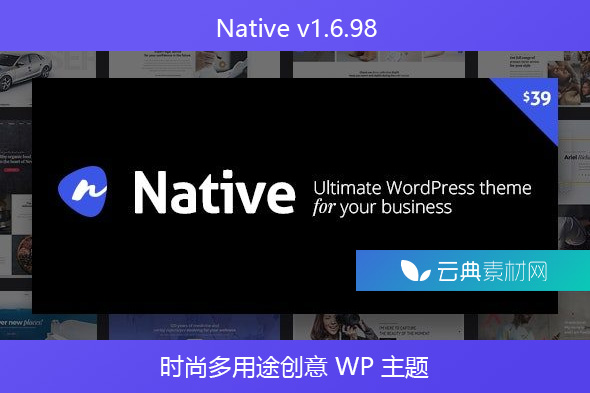 Native v1.6.98 – 时尚多用途创意 WP 主题