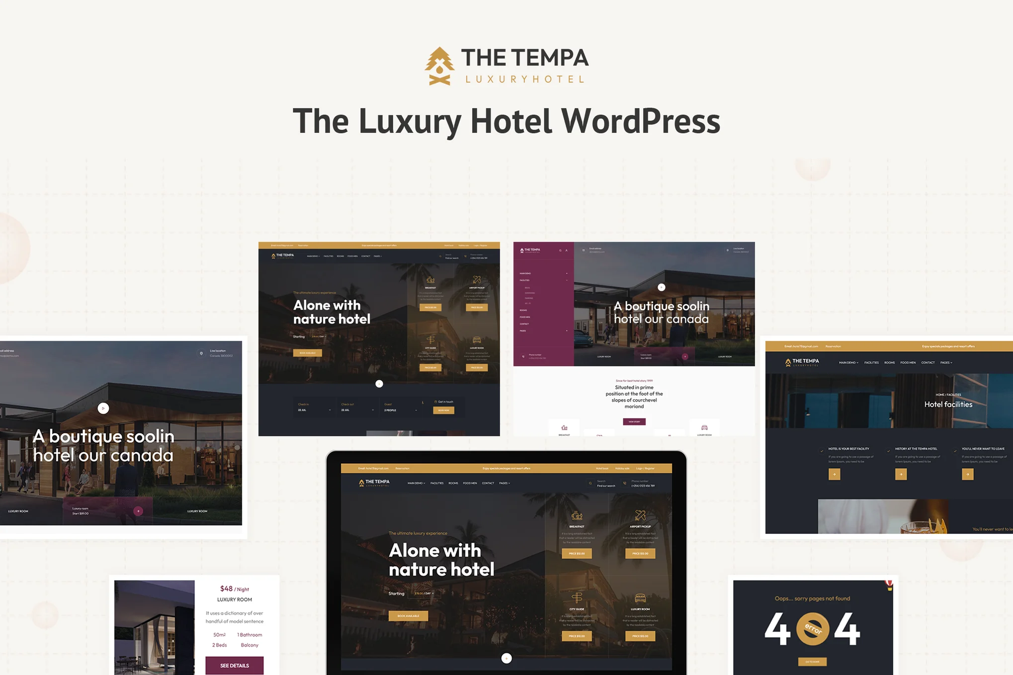 Tempa – 豪华酒店 WordPress