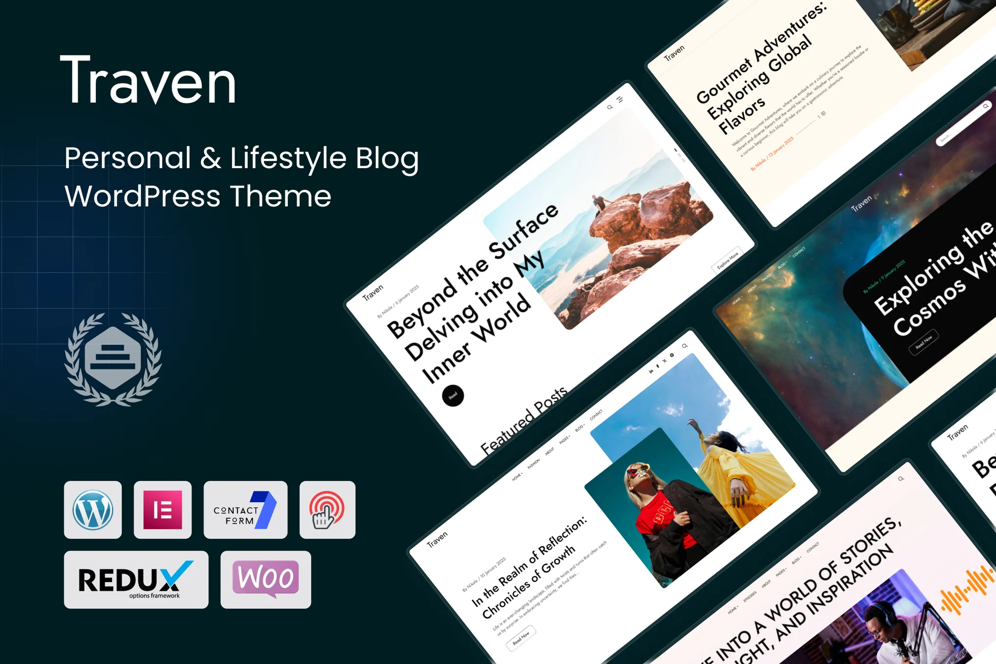 Traven – 个人和生活方式博客 WordPress 主题