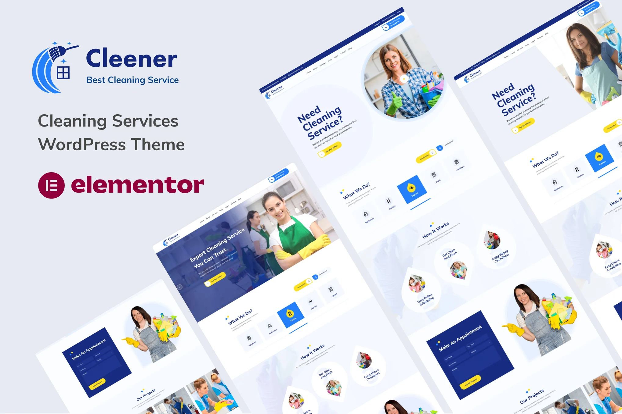 Cleaner-清洁服务 WordPress 主题