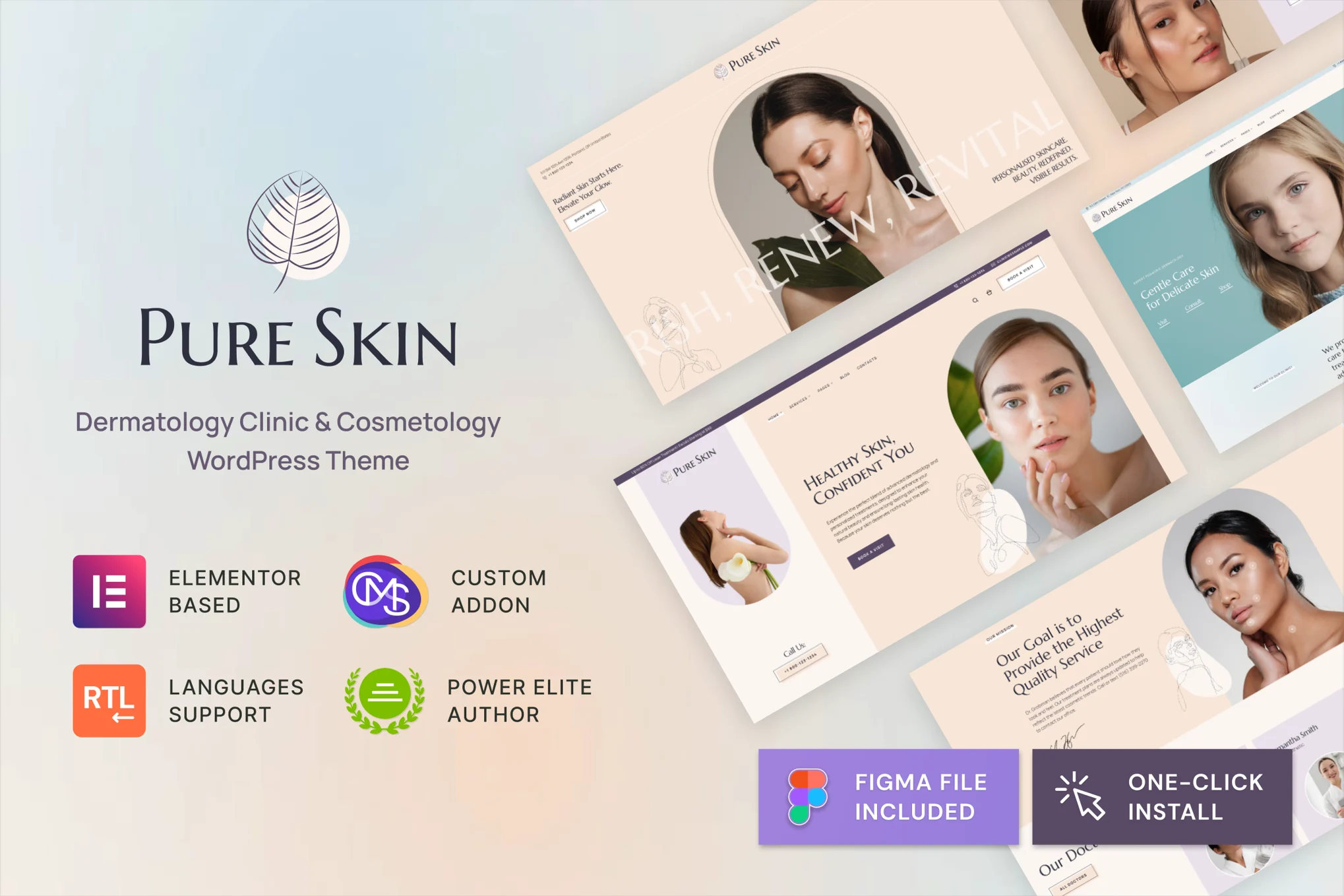Pure Skin – 皮肤科诊所和美容主题