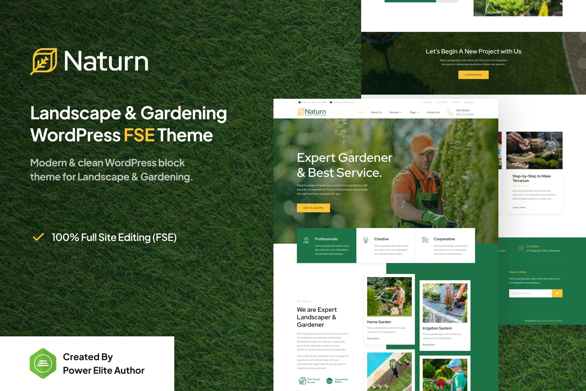 Naturn – 景观与园艺 FSE WordPress 主题