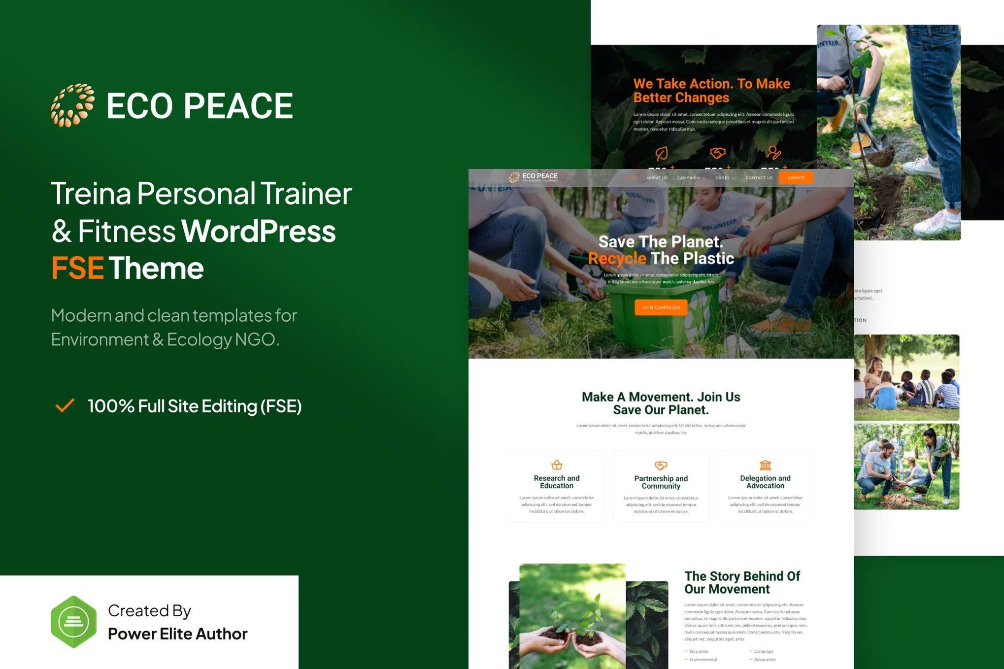 EcoPeace – 环境与生态非政府组织WP主题