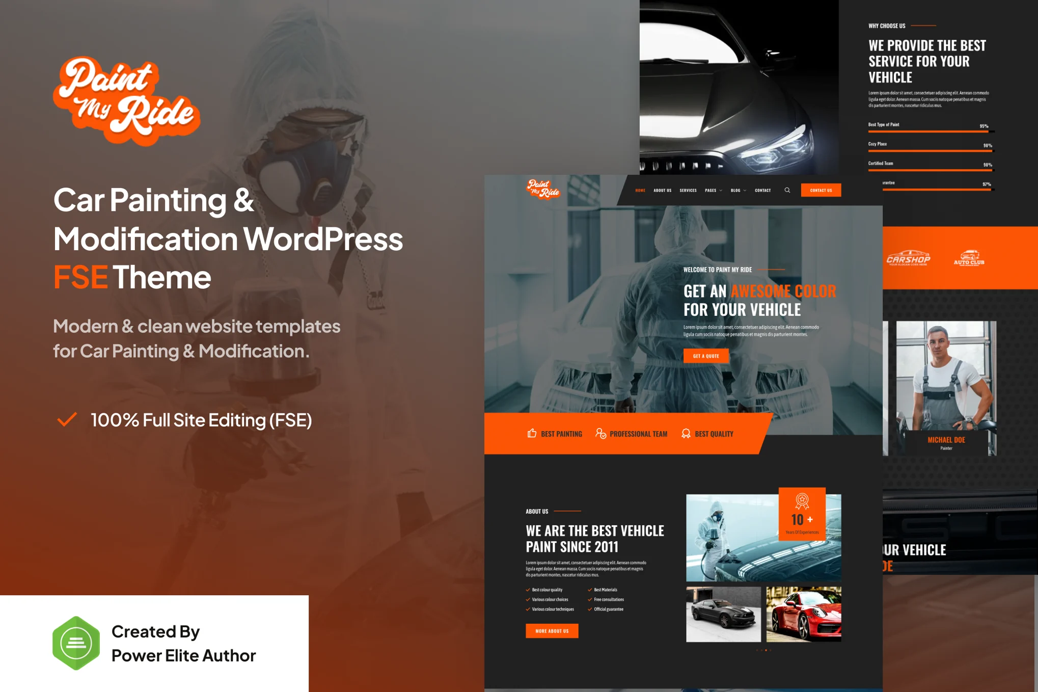 PaintMyRide – 汽车喷漆和改装WP主题