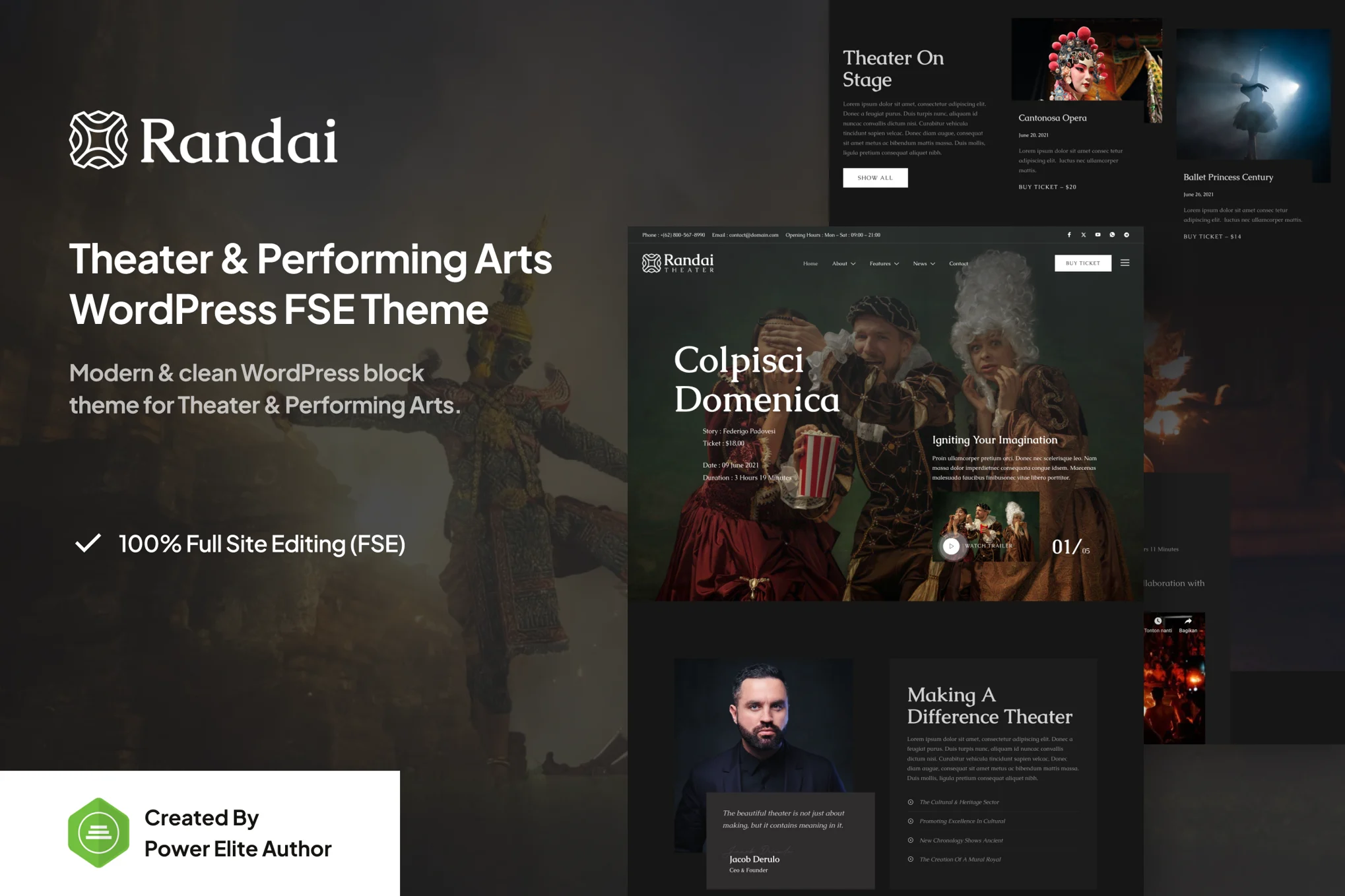 Randai – 剧院娱乐 WordPress 主题