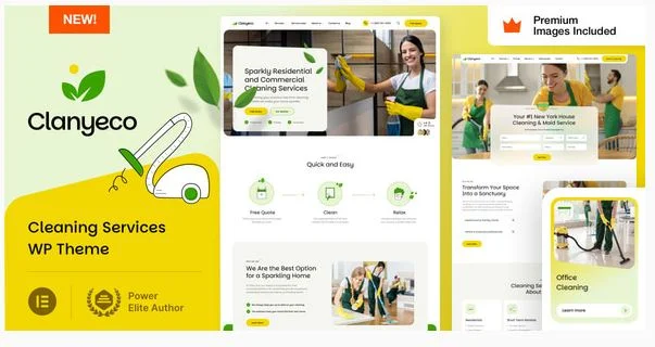 ClanyEco – 清洁服务 WordPress 主题