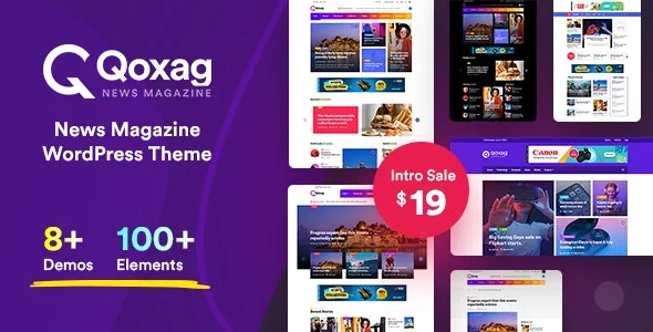 Qoxag v2.1.0 – WordPress 新闻杂志主题