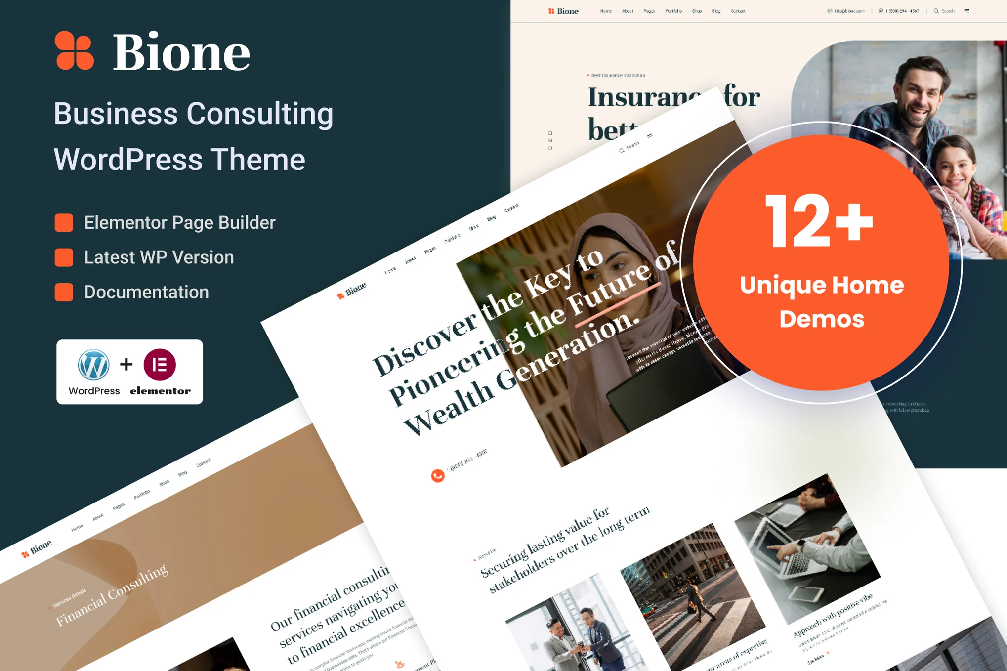 Bione – 商业咨询 WordPress 主题