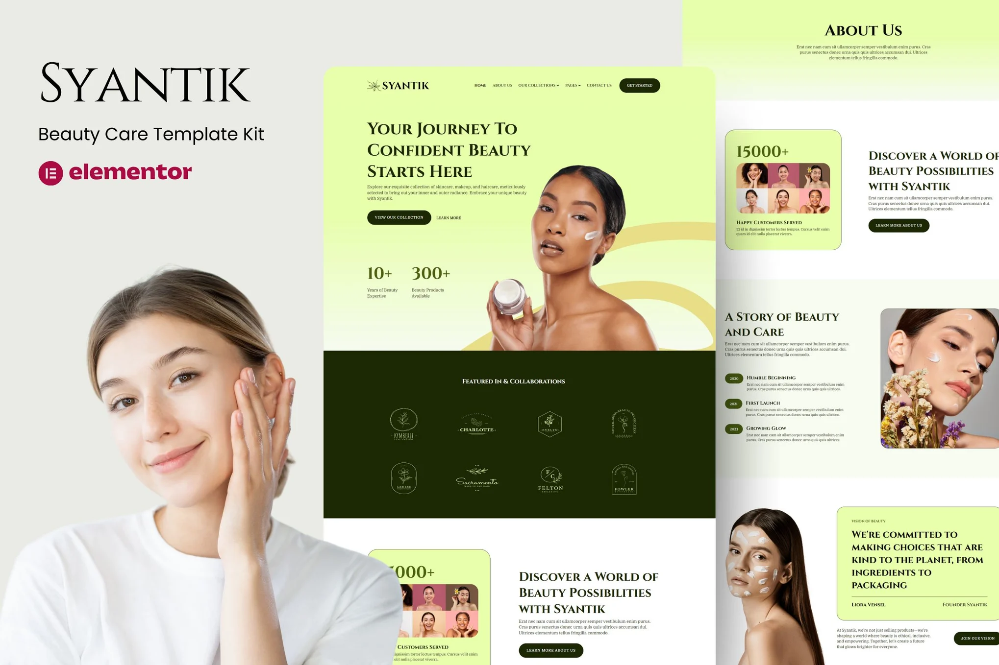 Syantik – 美容产品 Elementor 模板套件