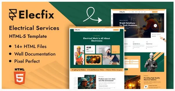 Elecfix 电气服务 HTML 模板