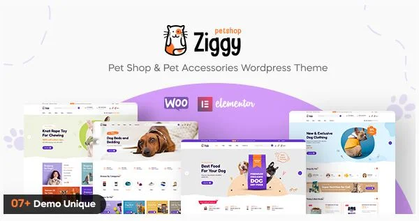 Ziggy – 宠物店 WordPress 主题
