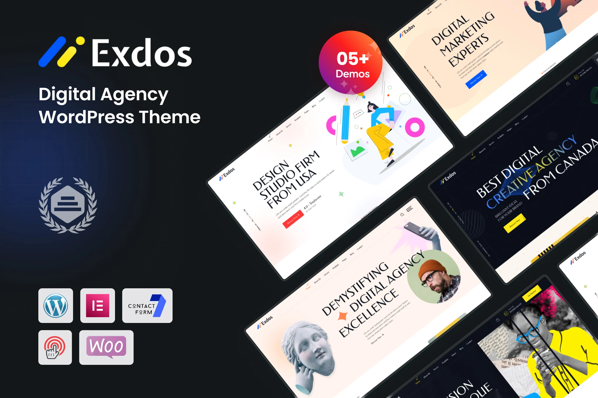 Exdos – 数字代理 WordPress 主题