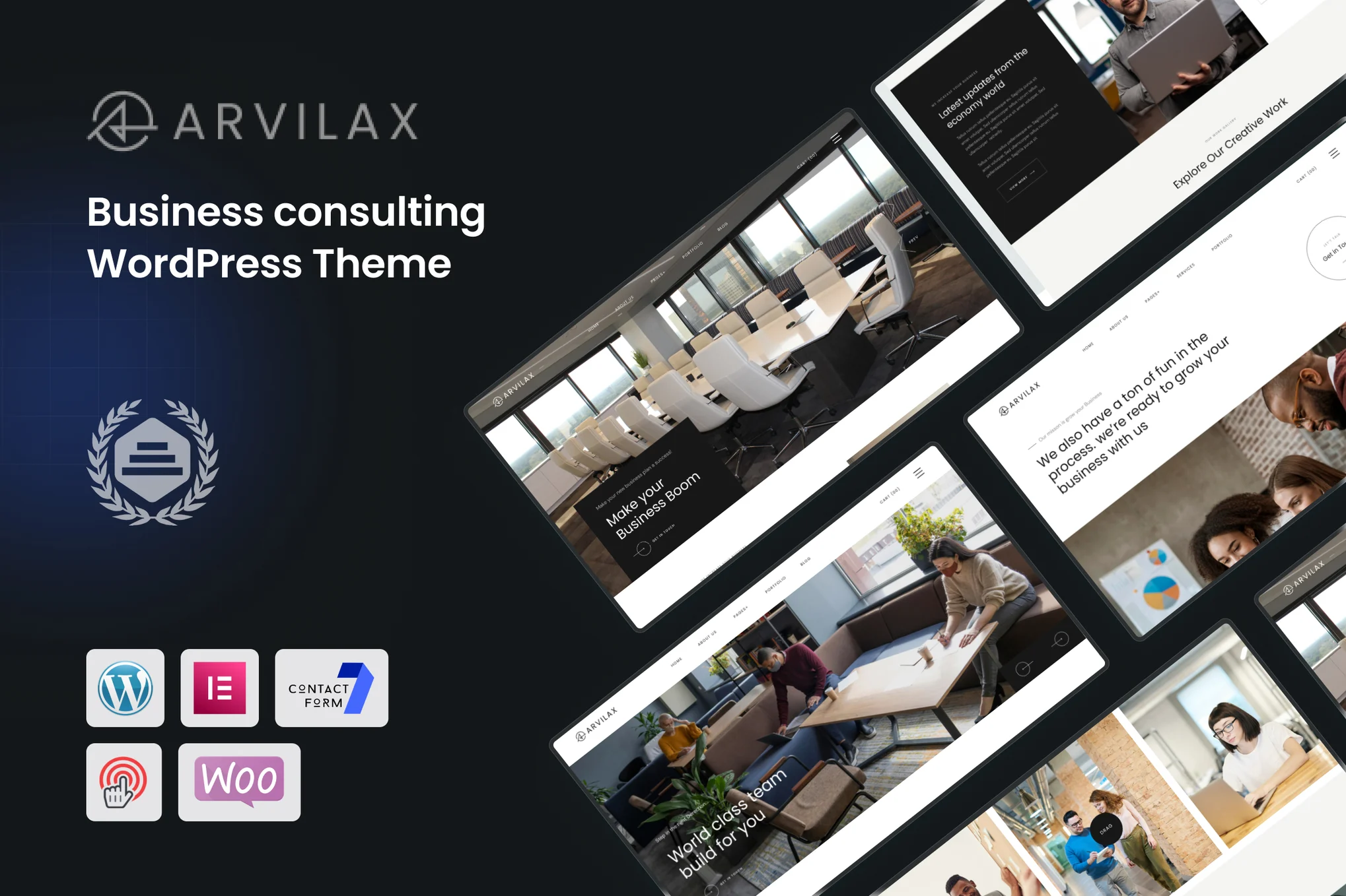 Arvilax – 商业咨询 WordPress 主题