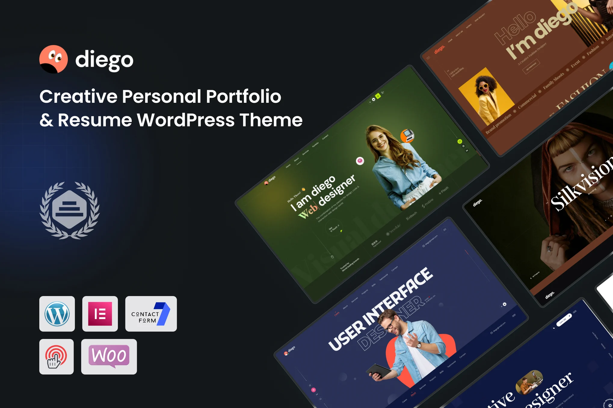 Diego – 创意作品集 WordPress 主题