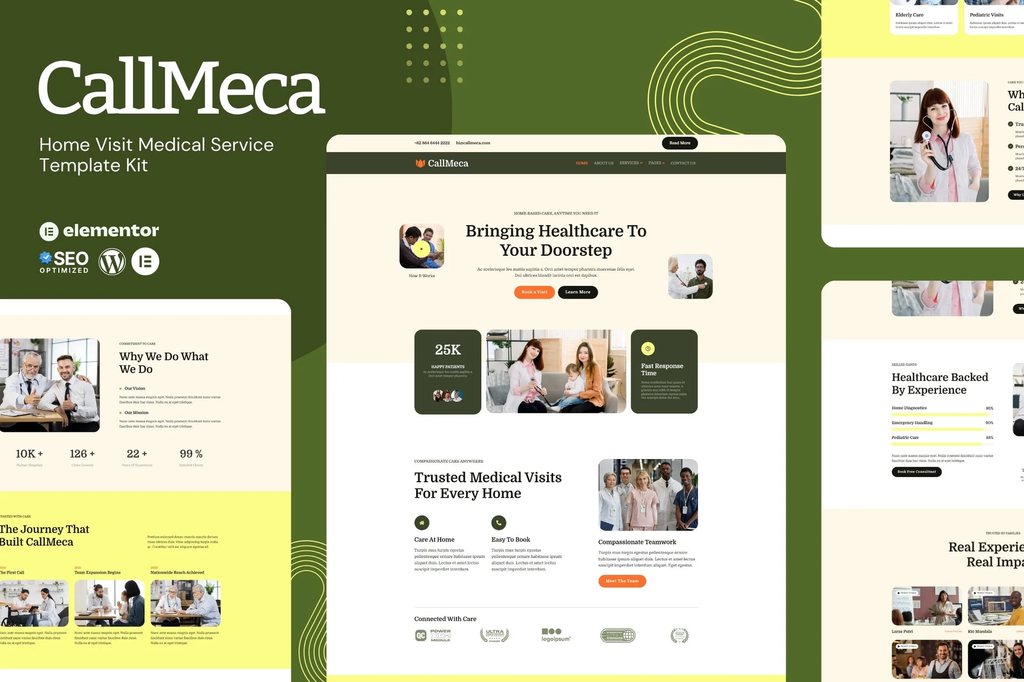 CallMeca – 家访医疗服务 Elementor 模板套件