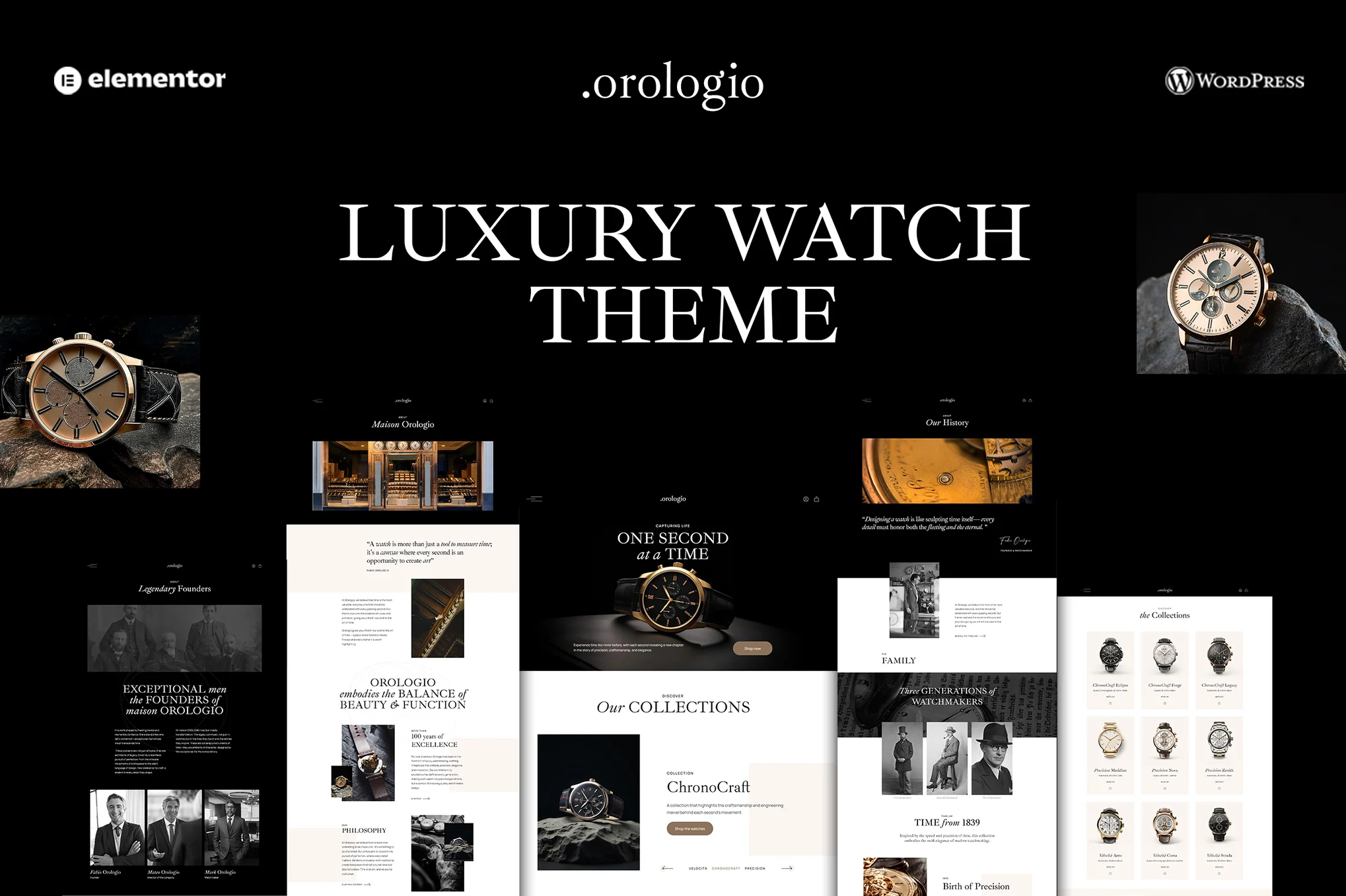 Orologio – 豪华手表商店 WordPress 主题