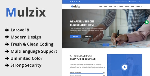 Mulzix v2.0 – 多用途商业和代理CMS