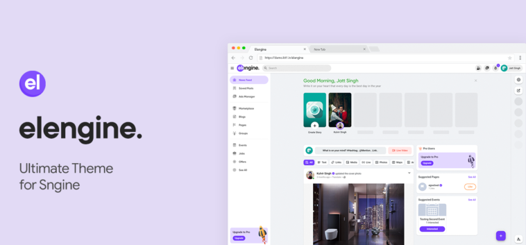 Elengine v1.8.1 – 终极引擎主题